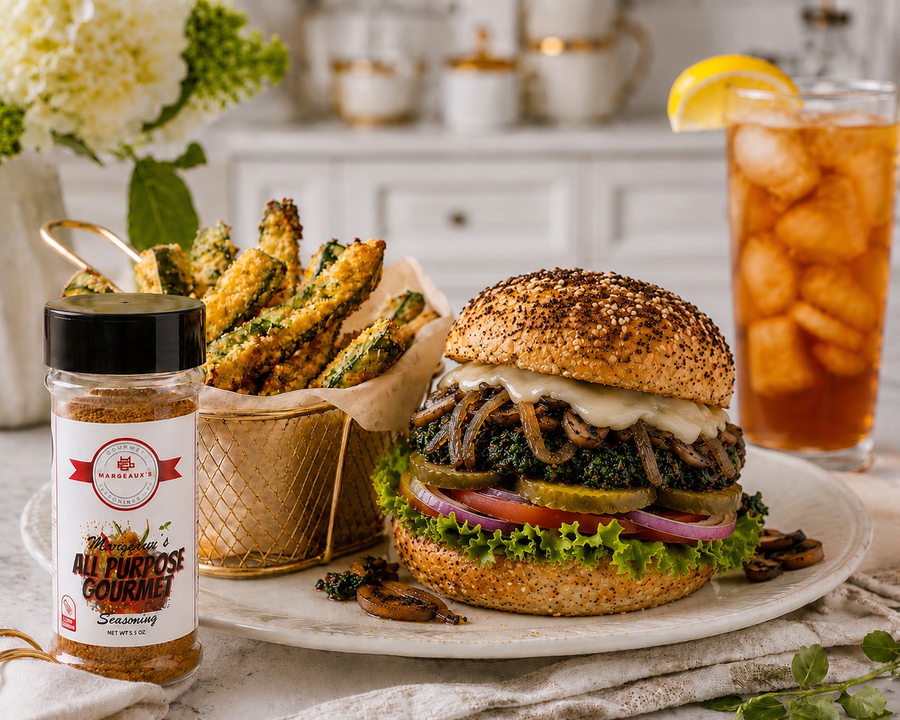 Spinach & Mushroom Burger