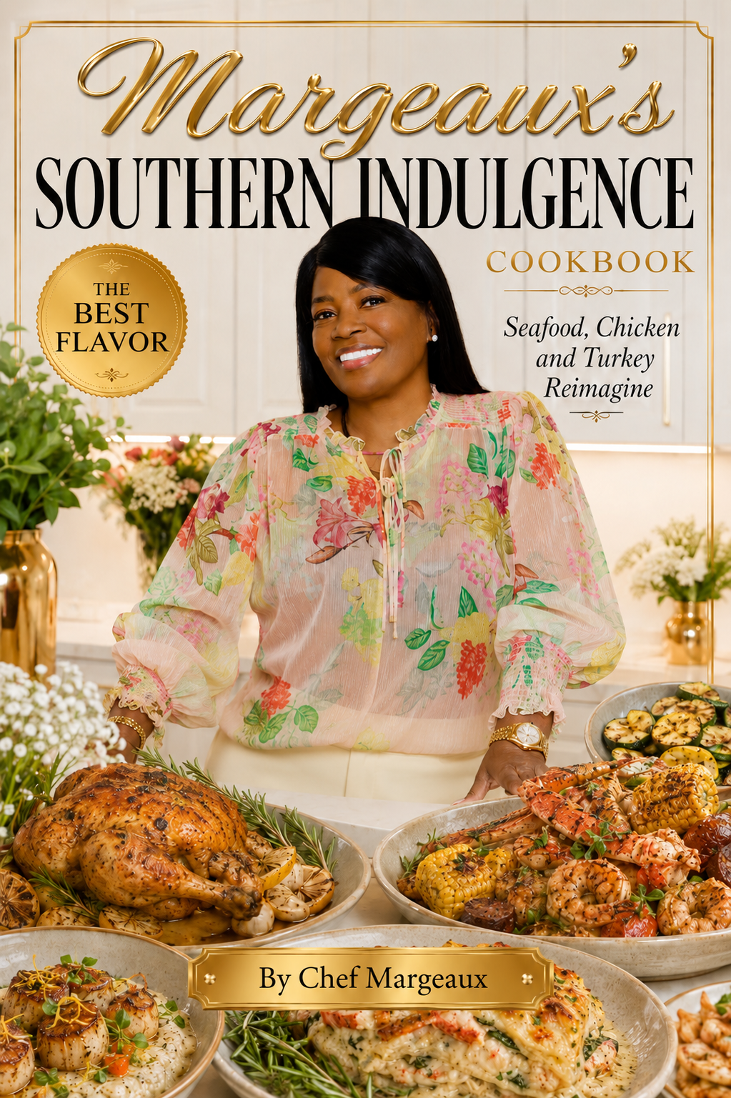 Digital cookbook recipe book cover with delicious recipes