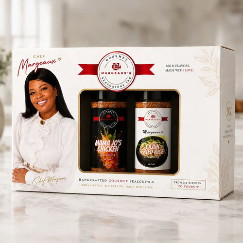 Shake What Mama Gave Ya! Kit featuring Mama Jo’s Chicken and Margeaux’s Cajun Fried Rice Seasoning